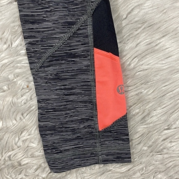 Lululemon Pace Rival Crop Wee Space Grapefruit Mid Rise Leggings - Picture 9 of 13